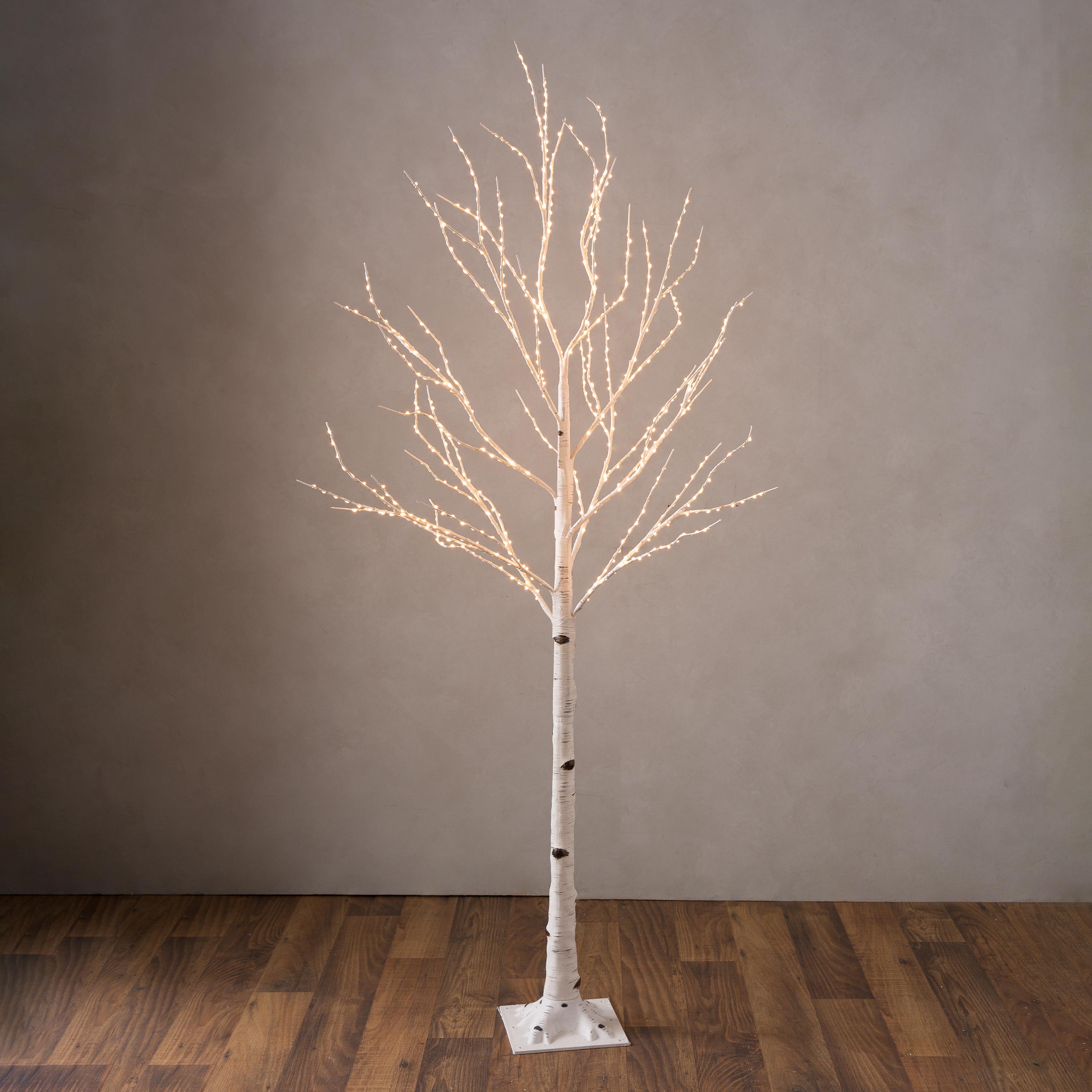 Large Lighted Birch Tree (brown)